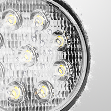27W Spot Led Off Road Işıkları Kamyon SUV için Süper Parlak Sürüş Sis Lambası 2