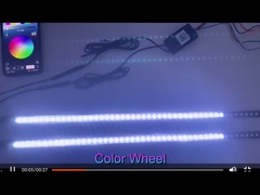 Evrensel ABS Araç İçerisi LED Işıklar Su geçirmez 56CM Araç Flash Strobe Light Knight Rider Scanner Li