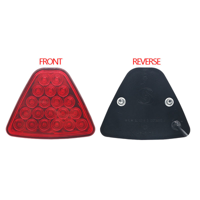 Kırmızı Renkli Pilot Otomotiv Led Işıkları Üçgen Araba Modifiye Işıkları 1000lm