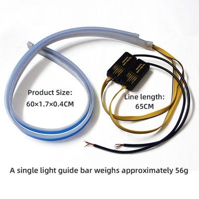 Neon Tel 30/45/60CM RGB Renkli Led Gündüz Farları Yumuşak Makale
