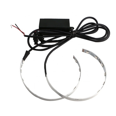 DC12V 5000lm APP Kontrol LED Araba Ortam Işıkları SMD Projektör Oto Styling Demon Led Halo Yüzük Kiti
