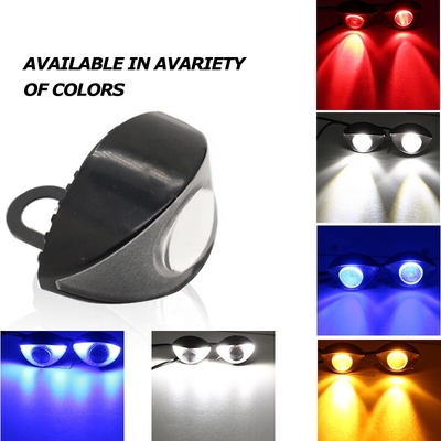 Özel 300LM 6000K Motosiklet LED Farlar Hawk Eye Lights 10SMD