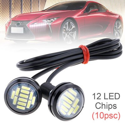 Yüksek Güçlü 12v Motosiklet LED Farlar 23MM-4014 Lens Vurgulama Kartal Gözü Led Işık