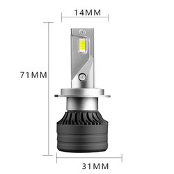 araba led far sis farları H7 3570 50W araba far ampulü gündüz farları yeni stil np300 ampul