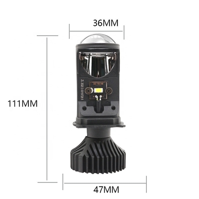Araba Farları H4 YD6 6000K Motosiklet LED Far Araba far ön sis lambası Modifiye LED ampul 12V