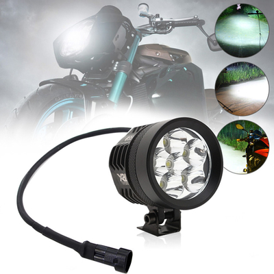 motosiklet far led L4X L6X 40W lamba elektrikli araç 4 boncuk far aydınlatma araba spot ışıkları