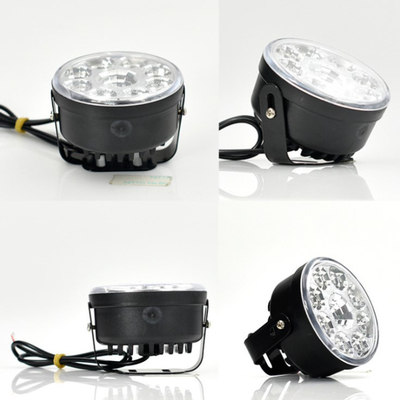 12V 5050 Sürüş Araba Sis Lambası Led Ampul Yuvarlak Led Gündüz Çalışan Işık