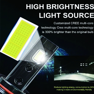 F5 Faro Focos H7 Beyaz Far Ampülleri H4 Lamba 110W Yüksek Güçlü Led Kafa