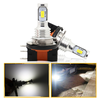 Luces Para Carros H15 Otomotiv LED Far DRL Halojen Ampuller Farlar