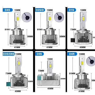 D Serisi Otomotiv LED Far Ampülleri D1S D2S D3S D4S D5S D8S 8V-48V