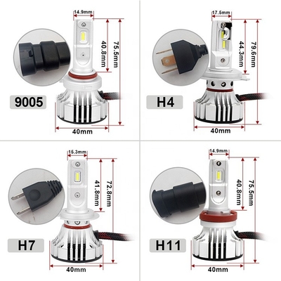 F2 H4 H7 9005 9006 Otomotiv LED Far Fansız Far Sis Lambası