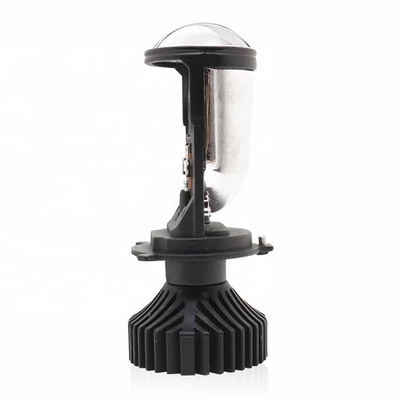 Y6 Mini H4 Bi LED Araba Far Ampul Oto Aydınlatma Sistemi Projektör Lensi