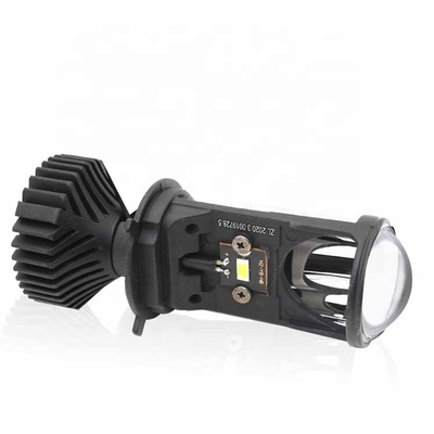 Y6 Mini H4 Bi LED Araba Far Ampul Oto Aydınlatma Sistemi Projektör Lensi