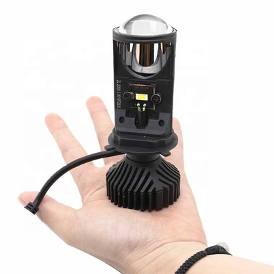 Y6 Mini H4 Bi LED Araba Far Ampul Oto Aydınlatma Sistemi Projektör Lensi