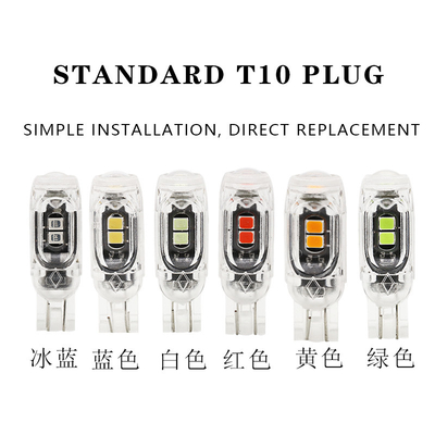 LED Yüksek Parlaklık Otomotiv LED Ampuller T10 3030 5SMD Canbus Plaka Işık Araba Sidelamp