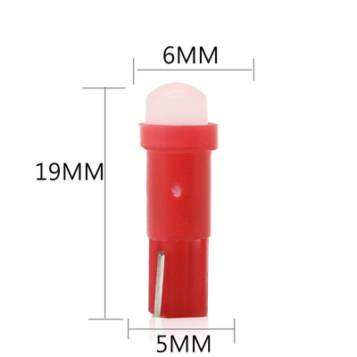 Arabalar için 12v led gösterge ışıkları T5 COB 1SMD 3D Kırmızı/Yeşil/Sarı/Mavi/Beyaz LED