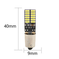 BA9S 4014 24SMD Otomotiv LED Ampuller Genişlik Led Gösterge Işığı 12V