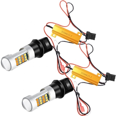 Led Dönüş Sinyali Işıkları 2835 42SMD Çift Renkli 7440 T20 CANBUS Stroboskopikliği Önlemek İçin