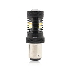Çift Renkli Beyaz Sarı 12V Switchback LED Fren Dönüş Sinyali Işıkları 1157 3157 7443 3030 16SMD