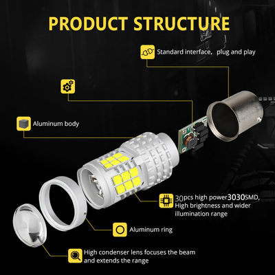 Özel 30SMD LED Fren Dönüş Sinyali Işıkları 3030 Geri Dönüş Farı
