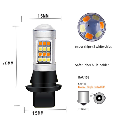OEM Oto 1157 Led T20 Led Fren Ve Dönüş Sinyali Işıkları 2835 7443 Araba Beyaz Yanıp Sönen Işıklar