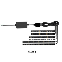 Dash Altında Motosiklet Rgb Led Araç Kiti APP Kablosuz ile Atmosfer Neon Süslemeleri