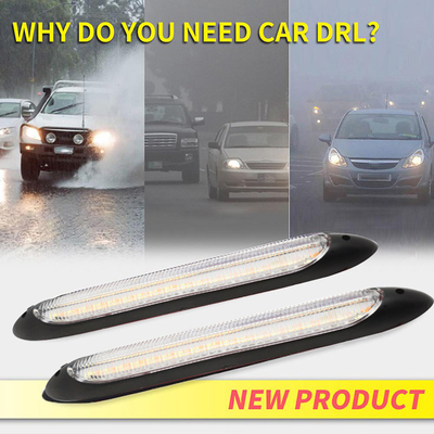 Evrensel Suya Dayanıklı Araç Gündüz Farları LED Sıralı Akan Tarama 2835 34.5CM