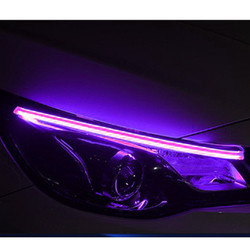 Neon Tel 30/45/60CM RGB Renkli Led Gündüz Farları Yumuşak Makale