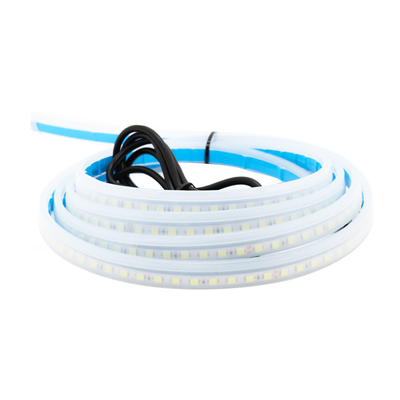 2 adet 12V Esnek Su Geçirmez Araba Far LED Tüp Şerit Dönüş Sinyali Fren Akış Kılavuz Işıkları DRL