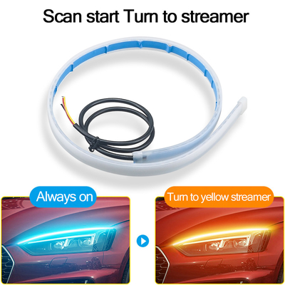 30cm 45cm 60cm Gündüz Araba Farı LED Tüp Şerit Fren Akış Kılavuz Işığı 2 adet