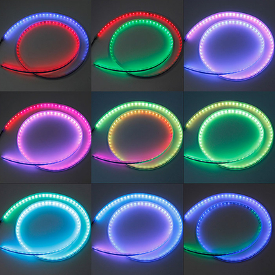 2 adet 30/45/60 cm RGBLED Gündüz Çalışan Işık İnce Sıralı Esnek Led Dönüş Sinyali Şeridi