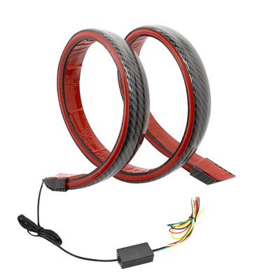 Airman için 5W 12V Araba Esnek Led Kuyruk Işık Karbon Fiber