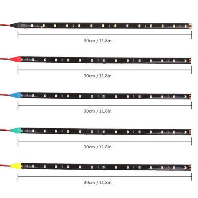 30cm Araba Far LED Tüp Şerit 3528 Yama Acil Uyarı Işığı