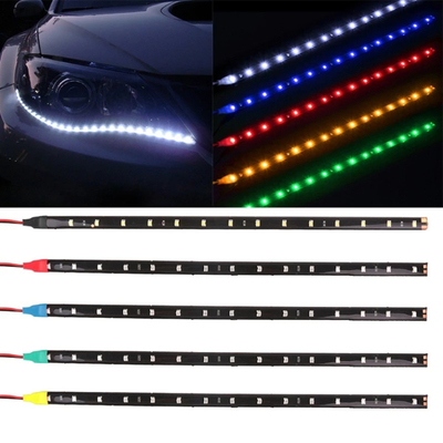 30cm Araba Far LED Tüp Şerit 3528 Yama Acil Uyarı Işığı