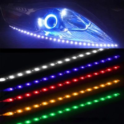 30cm Araba Far LED Tüp Şerit 3528 Yama Acil Uyarı Işığı
