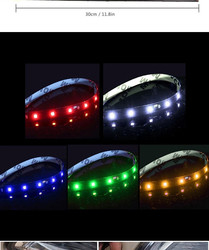 30cm Araba Far LED Tüp Şerit 3528 Yama Acil Uyarı Işığı