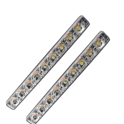 ABS Lensli Alüminyum Otomobil Drl Araba Far Led Tüp Şerit İki Renk