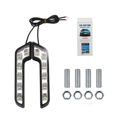 BMW için 3030 LED Gündüz Çalışan Işık Acil Uyarı Araba Drl Işıkları