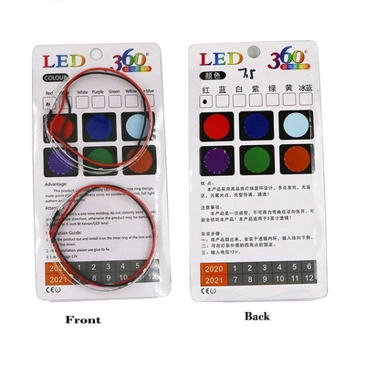 RGB 2.5 3.0 İnç LED Araba Ortam Işıkları Far Halkası LED Şeytan Gözleri