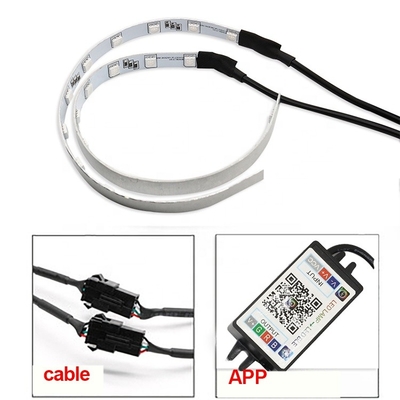 360 Derece RGB Süsleme RingLED Araba Ortam Işıkları Şeytan Gözler Araba Işıkları