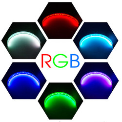 IP 67 LED Araba Ortam Işıkları APP Kontrol Far Angel Eye Kitleri 360 Derece SMD Demon Halo Yüzük Kiti