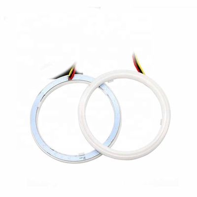 4014 LED Araba Ortam Işıkları 60mm DRL Koşu Işık Çift Renkli Led Angel Eyes Kiti