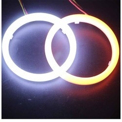 4014 LED Araba Ortam Işıkları 60mm DRL Koşu Işık Çift Renkli Led Angel Eyes Kiti