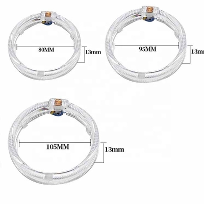 DRL RGB Halo Yüzükler Araba İç Led Ortam Işıkları CCFL Angel Devil Eyes 80mm 95mm 105mm 110mm