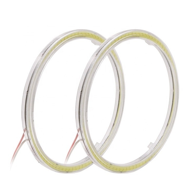 Motosiklet DRL LED Araba Ortam Işıkları Sis Lambası COB 60mm 70mm 80mm 90mm 100mm 110mm