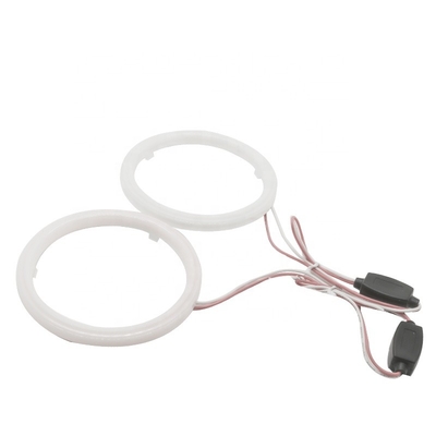 Pamuklu Işık Cob Led Angel Eyes Araba Far Diyafram 70 MM KIRMIZI MAVİ Sis Lambası 12-18 V 60 MM 80 MM