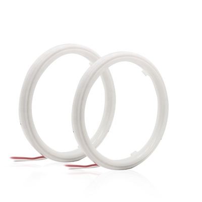Pamuklu Işık Cob Led Angel Eyes Araba Far Diyafram 70 MM KIRMIZI MAVİ Sis Lambası 12-18 V 60 MM 80 MM