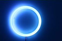 Pamuklu Işık Cob Led Angel Eyes Araba Far Diyafram 70 MM KIRMIZI MAVİ Sis Lambası 12-18 V 60 MM 80 MM