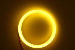 Pamuklu Işık Cob Led Angel Eyes Araba Far Diyafram 70 MM KIRMIZI MAVİ Sis Lambası 12-18 V 60 MM 80 MM