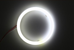 Pamuklu Işık Cob Led Angel Eyes Araba Far Diyafram 70 MM KIRMIZI MAVİ Sis Lambası 12-18 V 60 MM 80 MM